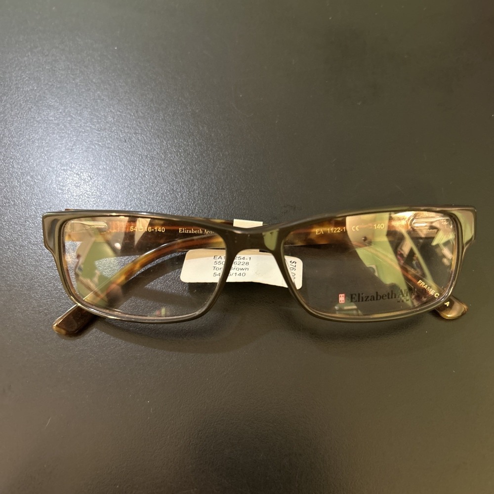 Nwt Elizabeth Arden EA 112254-1 Tortoise Brown Eyeglass Frames Only 54 16 140